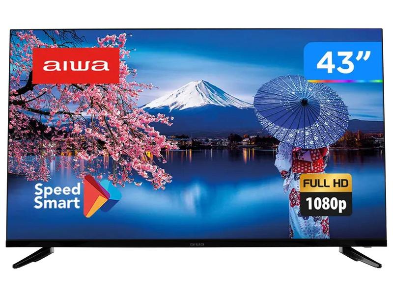 Smart TV 43” Aiwa Full HD D-LED IPS TV-43-BL Linux 2022 - TVs